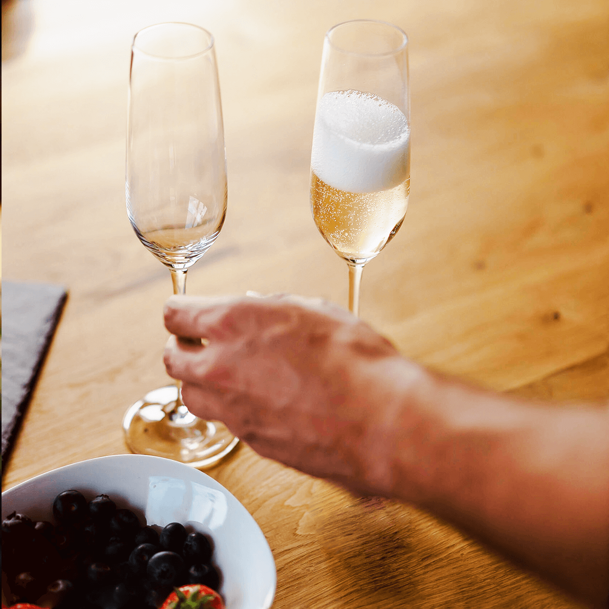 Sekt im Glas