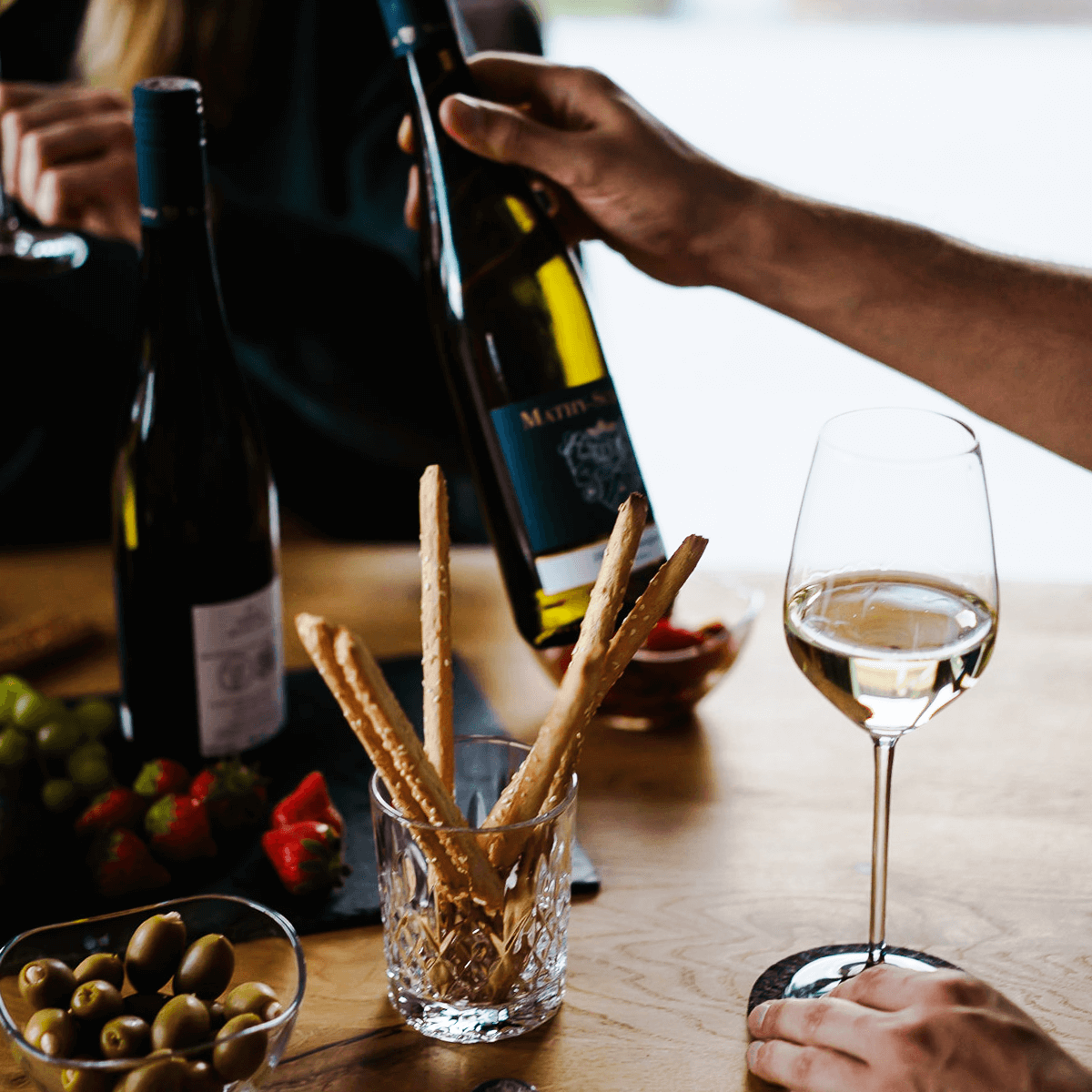 Weinprobe-Weißwein Weinprobe-Weißwein