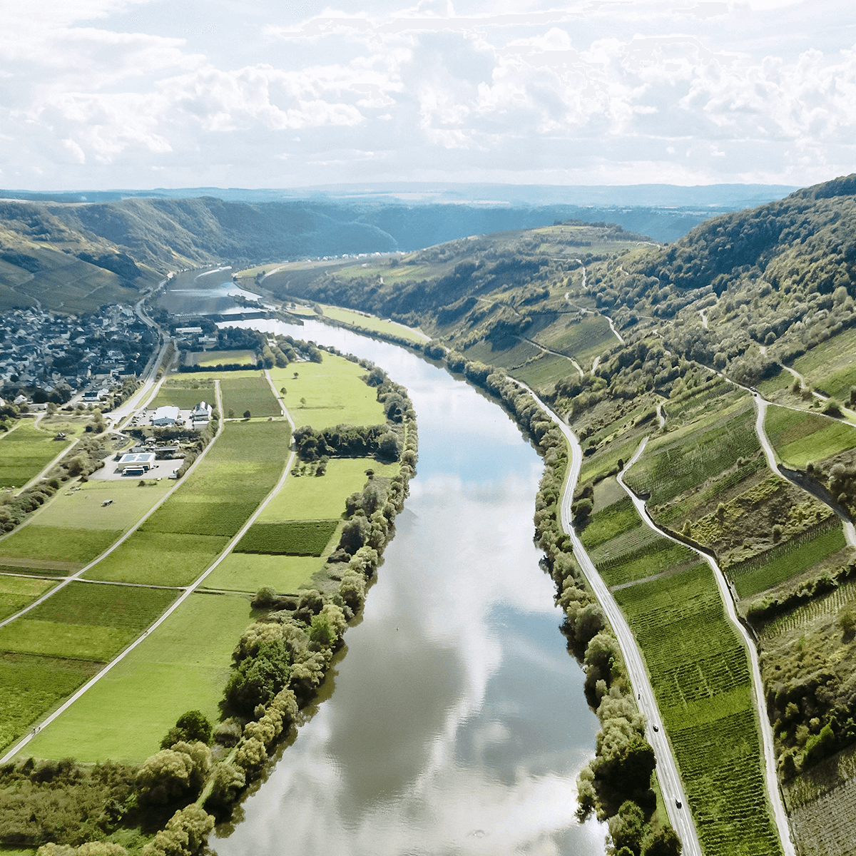 Blick auf Mosel von Oben